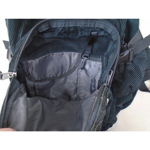 Trans By Jansport Black Corduroy Red Large Zippered Backpack - Picture 8 of 15